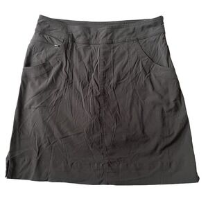 Lucy Women's Size SP Walkabout Collection Athletic Skort Gray Side Zip Pockets